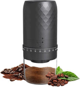 SIGBOT portable coffee grinder front view showing compact design for travel