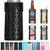 Signice universal can cooler 3in1 insulated preserves cold on 12 oz cans and bottles.