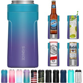 Signice Universal Can Cooler 3-in-1 holding a slim 12 oz can securely to stay cold.