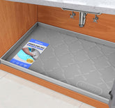 SIKADEER under-sink mat with raised-edges-16mm protecting cabinet corners