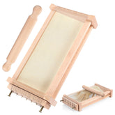 Silifine Chitarra Cutter pasta machine in wood color for authentic homemade pasta.