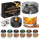 Silkchio electric whiskey smoker kit assembly for a sleek at-home bar setup and customizable flavor.