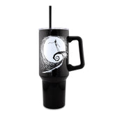 Silver Buffalo NBC Jack Skellington tumbler with hill moon design keeps drinks stylish on the go