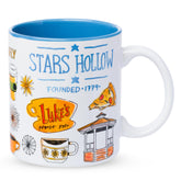 Silver Buffalo Gilmore Stars Hollow destination mug with map, ideal for collecting.