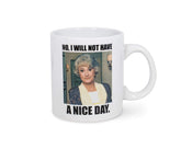 Silver Buffalo The Golden Girls mug with Dorothy Zbornak quote for daily coffee ritual.