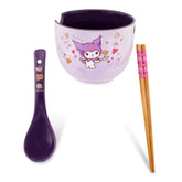 Silver Buffalo Sanrio Kuromi ramen bowl, 20-ounce capacity for hearty noodles
