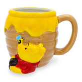 Silver Buffalo Winnie the Pooh Hunny Pot mug front view, cozy mornings.