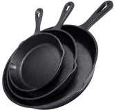 Simple Chef cast iron skillet 10-inch with a durable pre-seasoned surface for reliable searing.