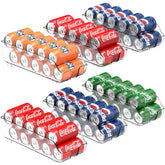 Simple Houseware Soda Can Organizer front view showing easy access in the fridge