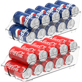 Simple Houseware soda can organizer – front view showing two-tier design for easy access.