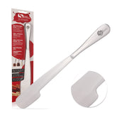 Simple preading stainless spreader knife reaching jar bottom for even spreads