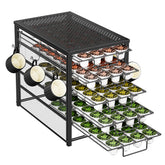 Simple Trending 5-tier K-Cup pod holder, drawer open for quick access.