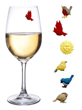 Simply Charmed Bird Wine Glass Charms for quick glass identification and style