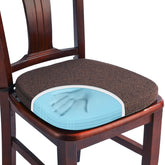 SINOSSO memory foam chair cushion in dark brown for dining chairs, everyday comfort