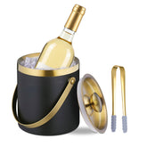 Sipoyen ice bucket with lid and handle keeps drinks cold at parties