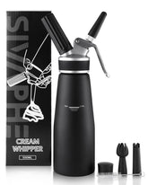 Sivaphe professional whipped cream dispenser with aluminum canister for fresh topping textures