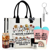 Skylety social worker gift set tote bag for daily organization and all-day wear.