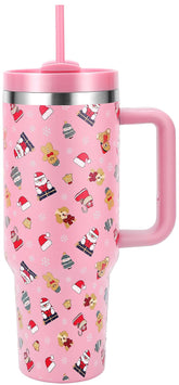 Skywerc Christmas tumbler with handle for easy grip on the go