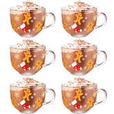 Sliner Christmas mug with handle showing 16 oz capacity for hot drinks