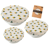 Slyitokbhr bowl covers with embroidery daisies keep bowls covered during bread proofing.