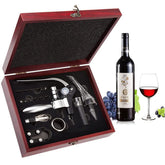 Smaier wine opener kit with wood case for elegant entertaining.