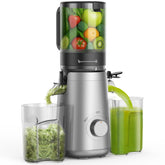 SMALLHOO juicer with wide feed chute for quick prep of fruits and vegetables