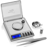Smart Weigh GEM20 scale with open cover protects the weighing surface on the go.