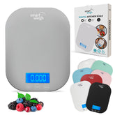 Smart Weigh gray digital scale front view for precise kitchen measurements.