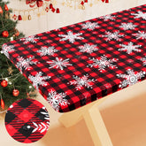 Smiry buffalo plaid tablecloth with windproof fit for steady dining