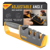 Smith's adjustable-angle knife sharpener dial for precise six-angle edge tuning