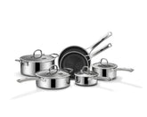 Snowclad 10-piece induction cookware set for versatile daily cooking