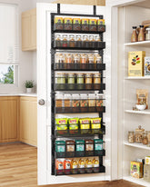 SNTD over-the-door pantry organizer eight-tier keeps spices organized and accessible