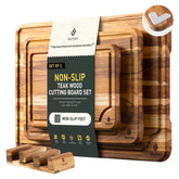 Socisen teak cutting boards 10-inch overview for precise slicing and serving.