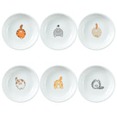 SOCOSY cat butt dipping dishes set of 6 for soy sauce