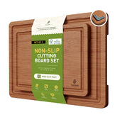 Socisen bamboo cutting board medium size for quick prep and slicing tasks