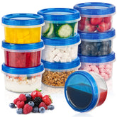 Soelomu 8oz freezer container pack shot illustrating a stackable set for meal prep