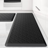 SoftDuo two-pcs anti-fatigue kitchen mats reduce standing fatigue during cooking.