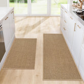 SofterCharm kitchen mat 20x32 khaki with non-slip backing absorbs spills safely