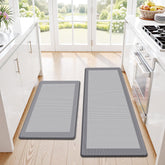 SofterCharm anti-fatigue foam mat supports feet during long cooking sessions.