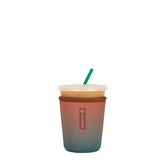 Sok It JavaSok Desert Ombre 16oz sleeve on a drink with a dry, non-slip grip.