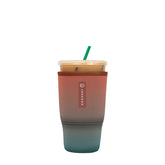 Sok It JavaSok desert-ombre sleeve keeps drinks cold longer during on-the-go use.