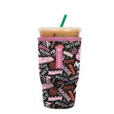 Sok It JavaSok iced coffee sleeve close-up highlights durable neoprene and grip
