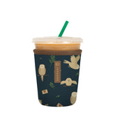 Sok It JavaSok iced coffee sleeve closeup showing durable neoprene and secure grip.