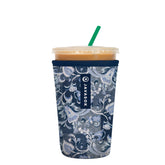 Sok It JavaSok iced coffee sleeve in paisley patchwork keeps drinks cooler on the go.