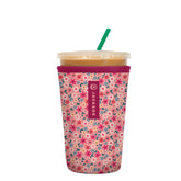 Sok It JavaSok iced coffee sleeve in Spring Bouquet keeps drinks cold and hands dry.
