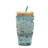 Sok It JavaSok insulated sleeve on a cold drink keeps drinks cold and hands comfortable