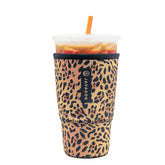 Sok It JavaSok leopard print 30oz sleeve keeps beverages cold on the go.