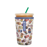 Sok It JavaSok insulated sleeve on iced coffee showing temperature control and grip