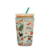 Sok It JavaSok Meowy Mayhem sleeve top view in 22-28oz size for on-the-go cooling