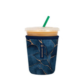 Sok It JavaSok Midnight Hour sleeve on a cup keeps drinks colder longer.
